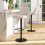 Living And Home 2 Set Swivel Counter Bar Stools with Mid Backrest 3