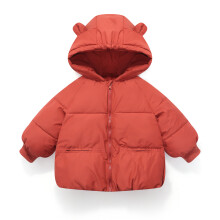 (Red, 5-6Years) Baby Kids Girls Winter Coats Parka Jackets Warm