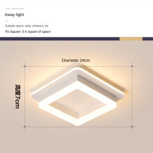 (Square B style white) 3 Color Modern Led Ceiling Light Black Nordic Style Chandelier Creative Design Ceiling Lamp