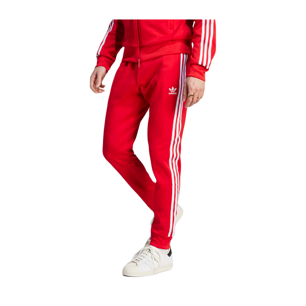 (XS) Adidas Adicolor Classics SST Track Pants Red/White