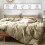 (Beige, Single 3PC Set) Duvet Cover Set with Pillowcases & Fitted Sheet 3