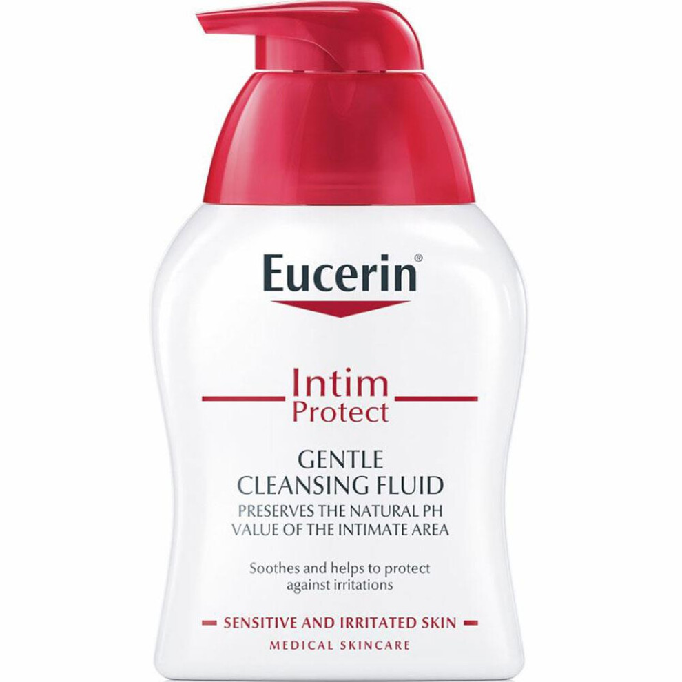 Eucerin Intim-Protect Gentle Intimate Area Cleansing Lotion, Intimate Wash, Soothe Irritation, Dryness, Discomfort And Itching, 250ml