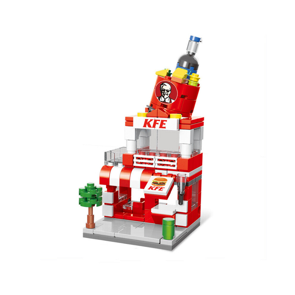 (KFC) Mini Street City Building Blocks Model Building Set Christmas Kids Toys Gift Pack