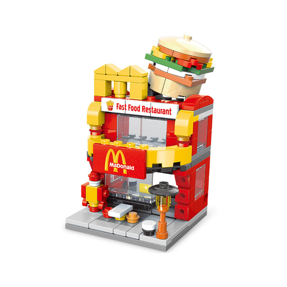 (McDonalds) Mini Street City Building Blocks Model Building Set Christmas Kids Toys Gift Pack