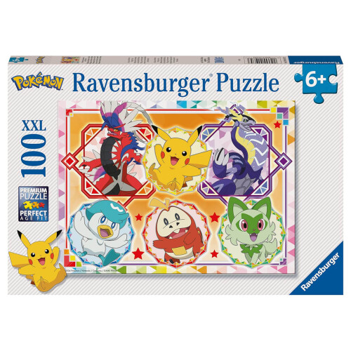 Ravensburger Puzzle 100 pezzi XXL: Pokémon Scarlatto e Viola