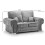 Verona High Back Grey Fabric 3+2 Seater Sofa Set 2