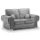 Verona High Back Grey Fabric 3+2 Seater Sofa Set 4
