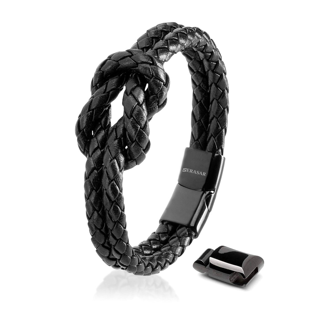 SERASAR|Women's Premium Leather Bracelet "Knot"