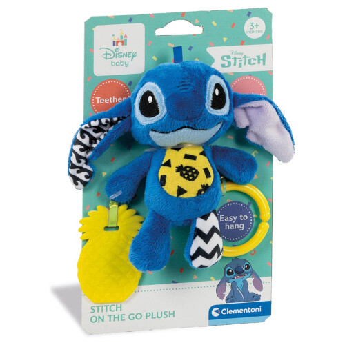 Clementoni Stitch Soft Rattle Travel Plush