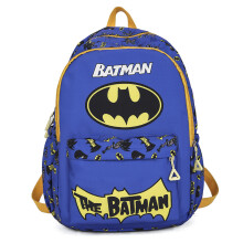 (Batman) Mario Stitch Batman Backpack Oxford School Bag Handbag Student Kids Gift