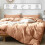 (Peach, Single 3PC Set) Duvet Cover Set with Pillowcases & Fitted Sheet 3