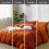 (Rust, Double 4PC Set) Duvet Cover Set with Pillowcases & Fitted Sheet 3