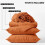 (Rust, King 4PC Set) Duvet Cover Set with Pillowcases & Fitted Sheet 4