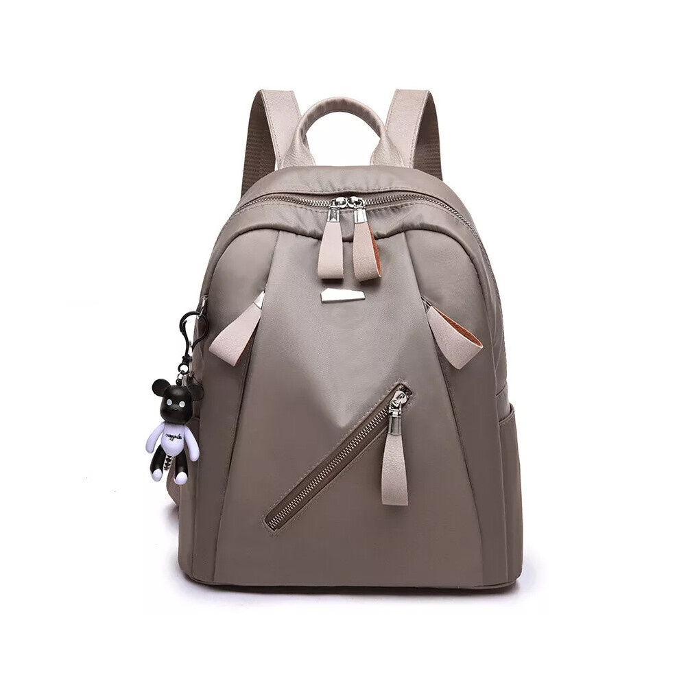(Khaki) Women Anti-Theft Backpack Rucksack Ladies School Shoulder Bag