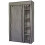 Gr8 Home Single Grey Fabric Canvas Wardrobe With Shelving Clothes Storage 2