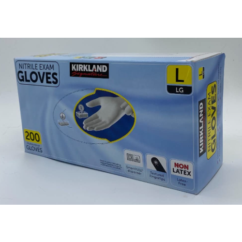 Kirkland Signature Nitrile Exam Gloves 200/Large