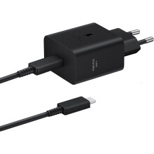 Samsung 45W USB C Mains Charger with 5 Amp Type C Cable Black EU Plug