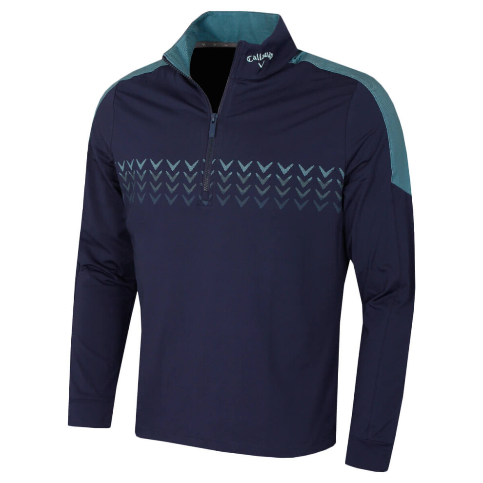 Callaway Golf Mens Trademark Chev Block Aquapel Pullover Sweater