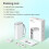 Nelko Label Maker Machine with Tape P21 Portable Bluetooth Label Printer Wireless Handheld Sticker Maker Mini Label Makers  Multiple Templates White 6