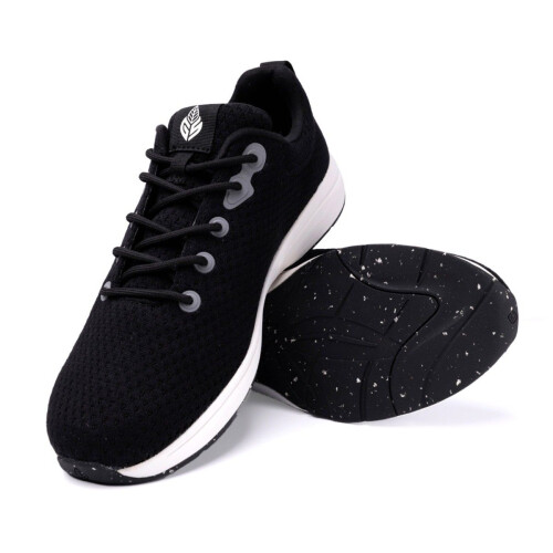 (UK6, Black/White) Green Steps ONE Arch Support Trainers UNISEX