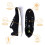 (UK6, Black/White) Green Steps ONE Arch Support Trainers UNISEX 2