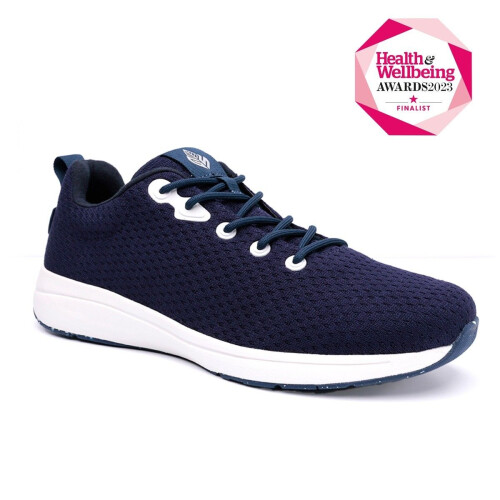 (UK10, Navy) Green Steps ONE Arch Support Trainers UNISEX 2