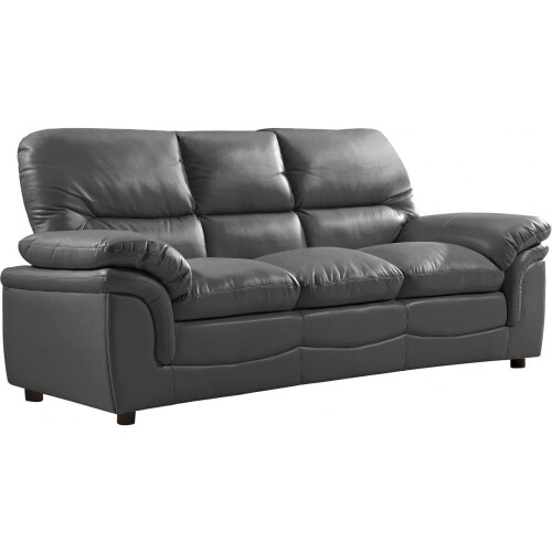 Verona Grey Leather 3+2 Seater Sofa Set 1