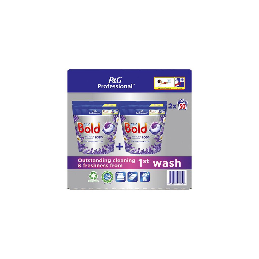 Bold All-n-1 Pods Lavender & Camomile (2 x 50 Pods).