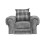 Verona Scatter Grey Fabric 2+1 Seater Sofa Set 3