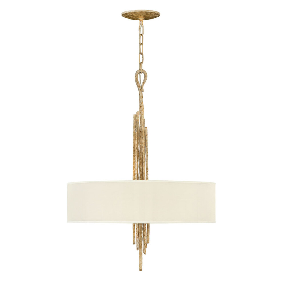 Elstead Lighting Light/Gold Elstead Spyre - Round Ceiling Pendant E14 Size 6