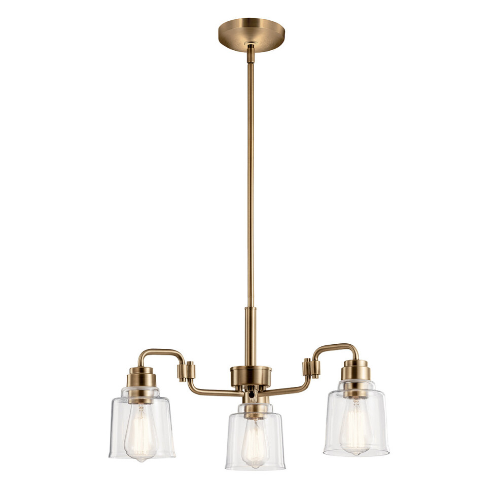Elstead Kichler Aivian Multi Arm Pendant Ceiling Light Weathered Brass-image-OPC-PF5JS8C-NEW