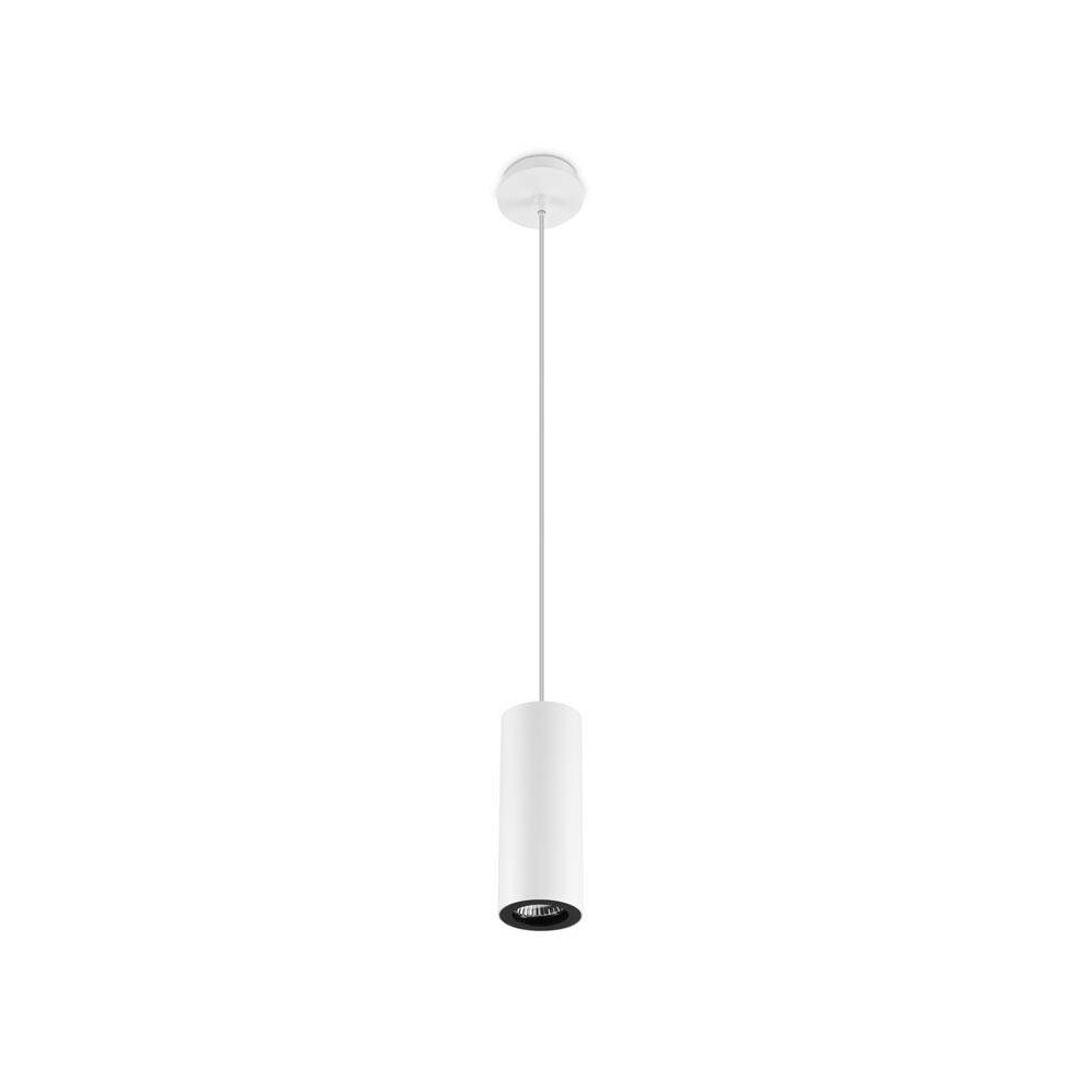 Leds-C4 Pipe - 1 Light Slim Ceiling Pendant White 6.8cm, GU10