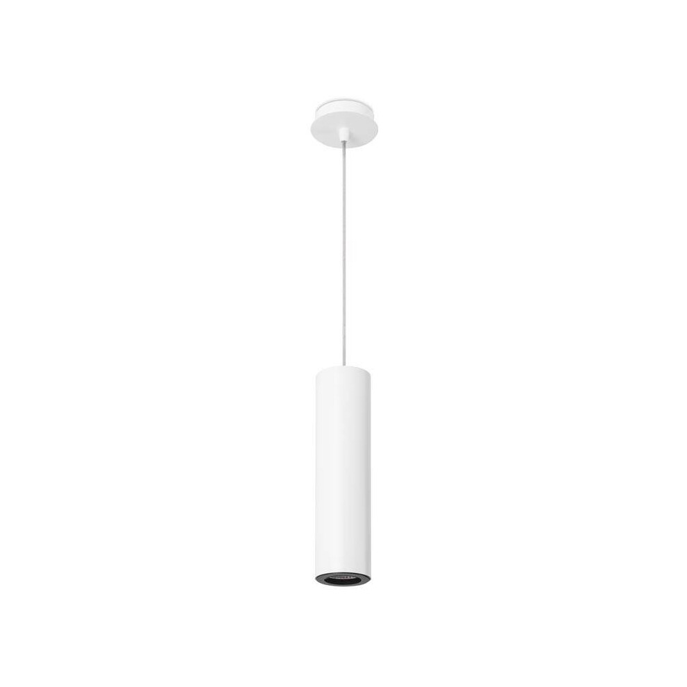 Leds-C4 Pipe - 1 Light Slim Ceiling Pendant White, Black 6.8cm, GU10