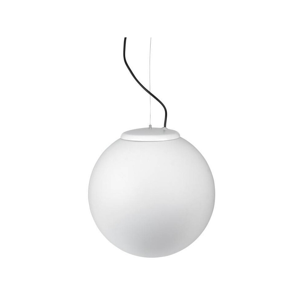 Leds-C4 Cisne - 1 Light Large Outdoor Globe Ceiling Pendant Light White IP44, E27