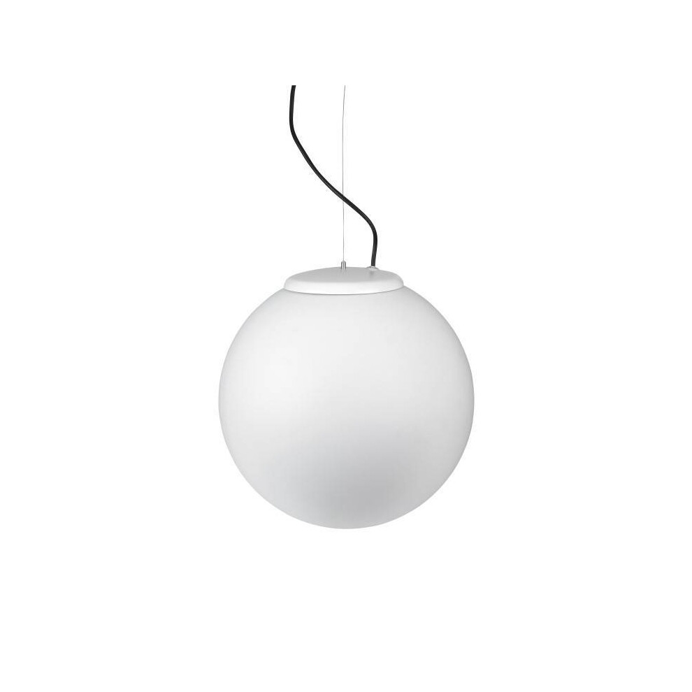 Leds-C4 Cisne - 1 Light Small Outdoor Globe Ceiling Pendant Light White IP44, E27