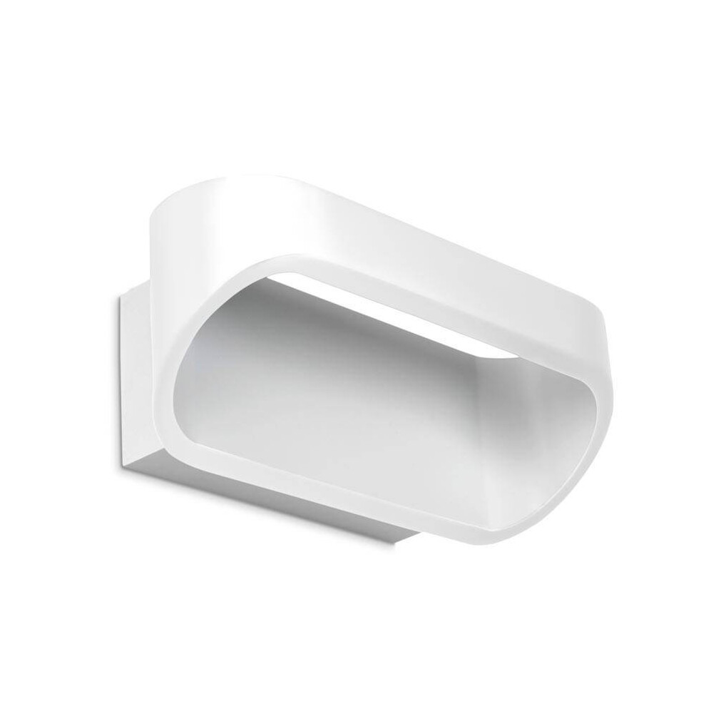 Leds-C4 Oval - LED 1 Light Up & Down Small Wall Light White