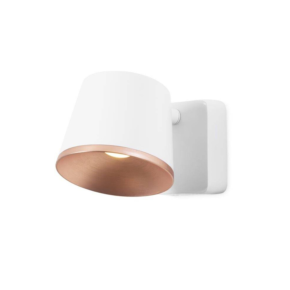 Leds-C4 Drone - Integrated LED Indoor Wall / Ceiling Light White, Copper