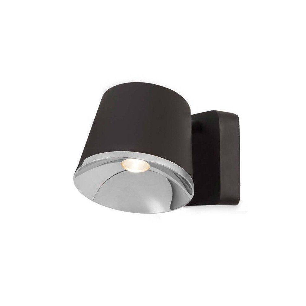 Leds-C4 Drone - Integrated LED Indoor Wall / Ceiling Light Chrome, Brown