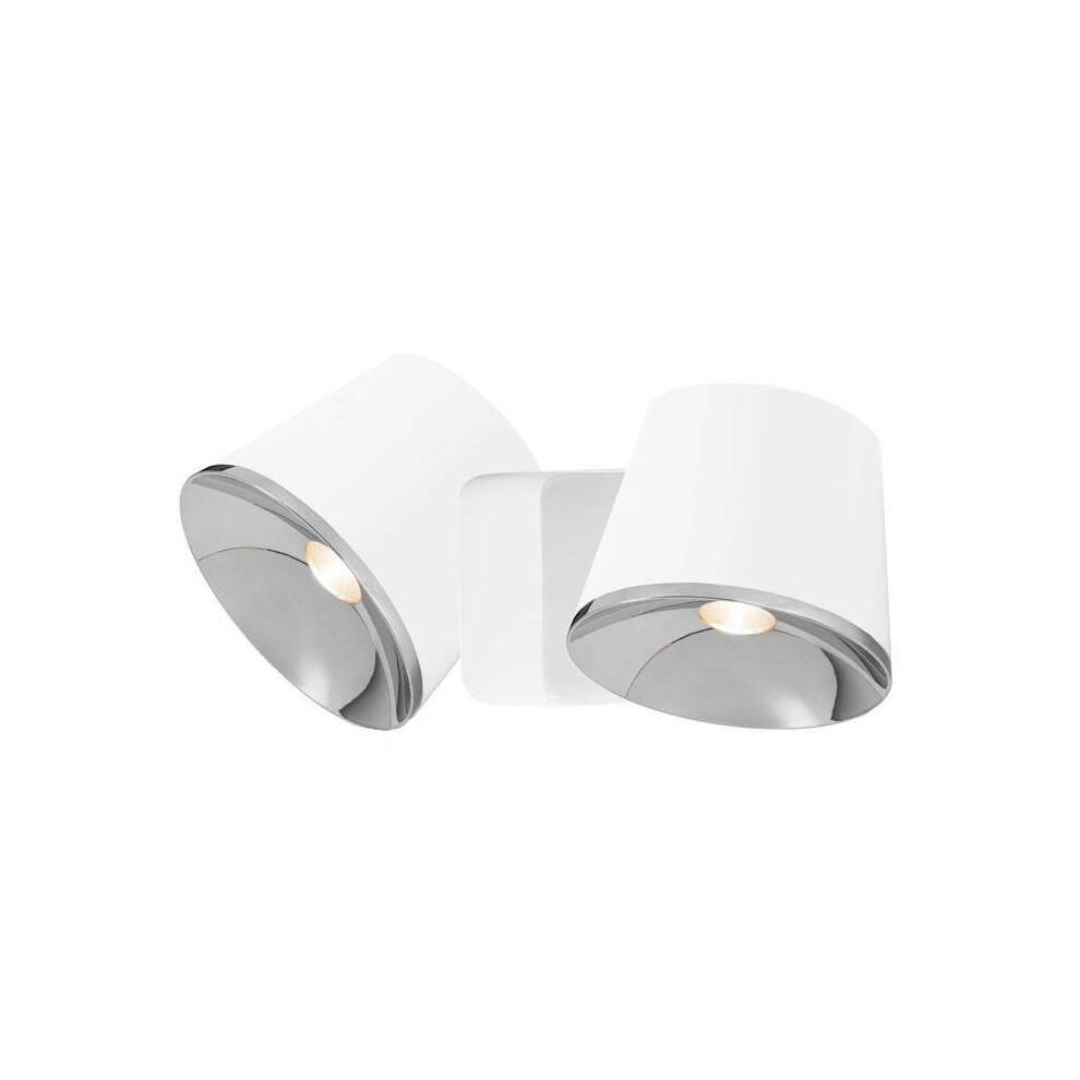 Leds-C4 Drone - Integrated LED Wall / Ceiling Light Chrome, White