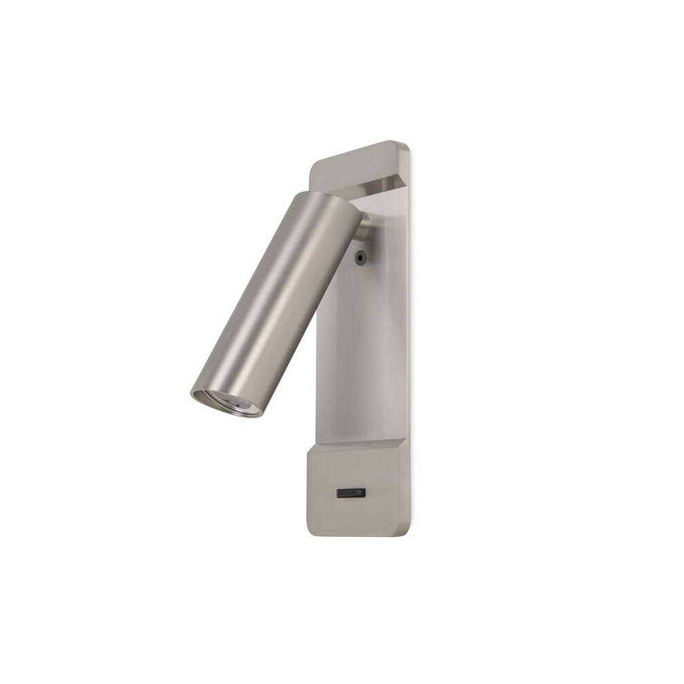 Leds-C4 Lire - LED Wall Reading Light Satin Nickel 179lm 2700K