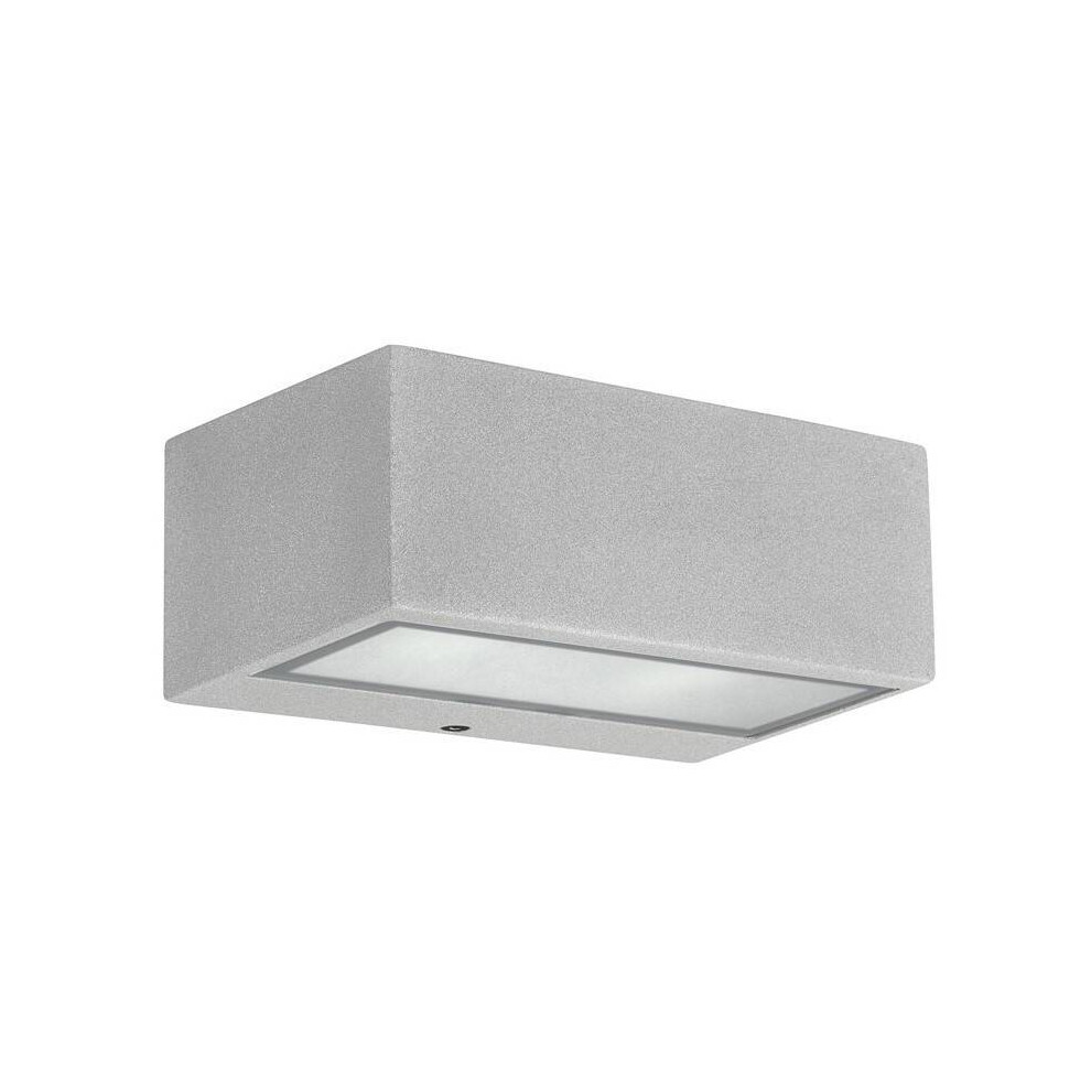 Leds-C4 Nemesis Aluminium - 1 Light Outdoor Wall Light Grey IP44