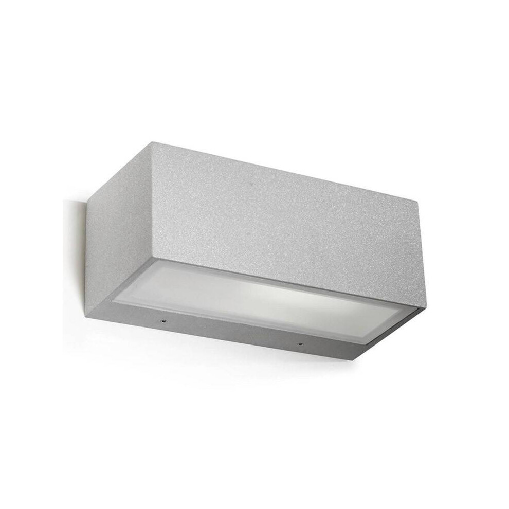 Leds-C4 Nemesis Aluminium - 1 Light Outdoor Wall Light Grey IP54, E27