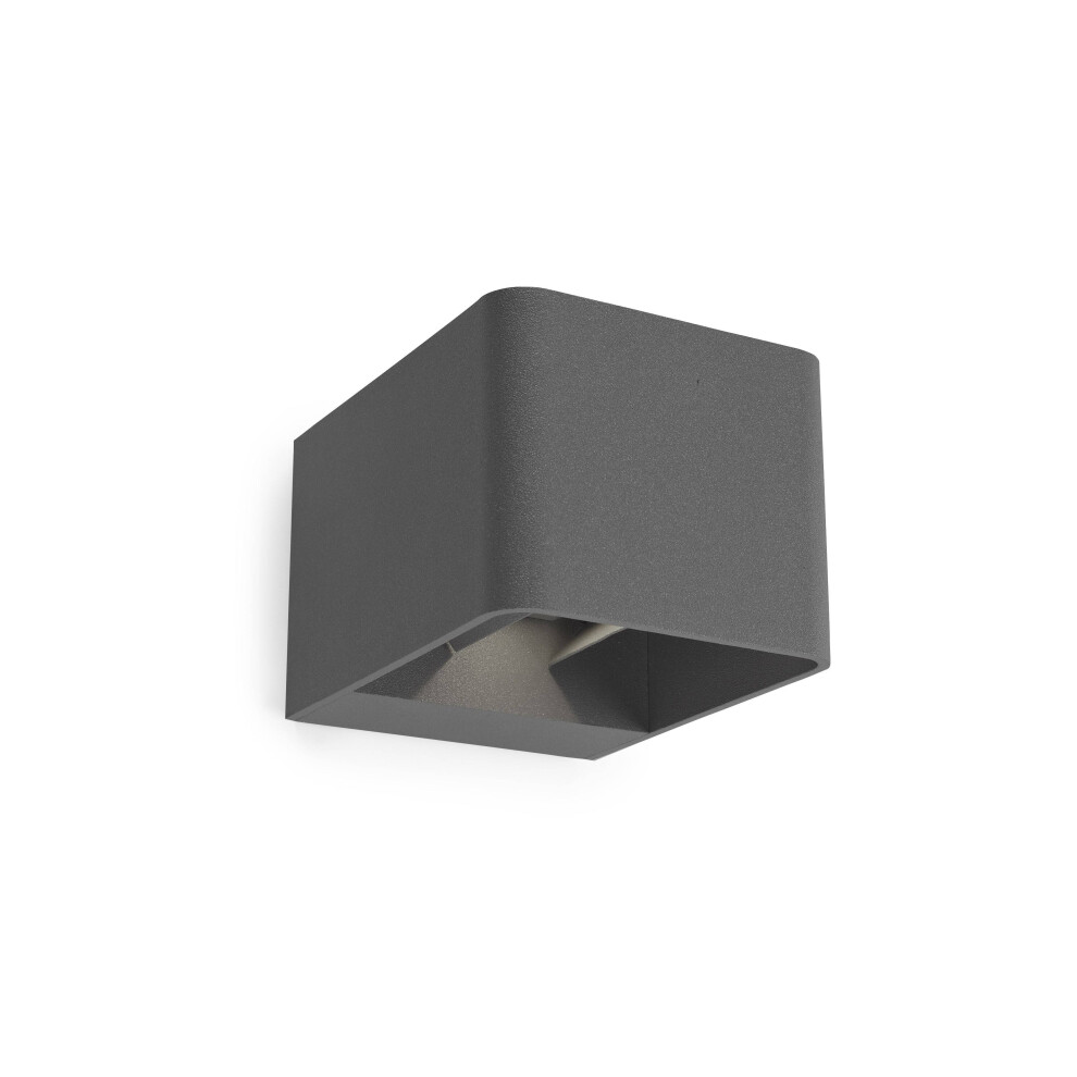 Leds-C4 Wilson - Outdoor LED Up Down Wall Light Urban Grey 855lm 2700K IP65