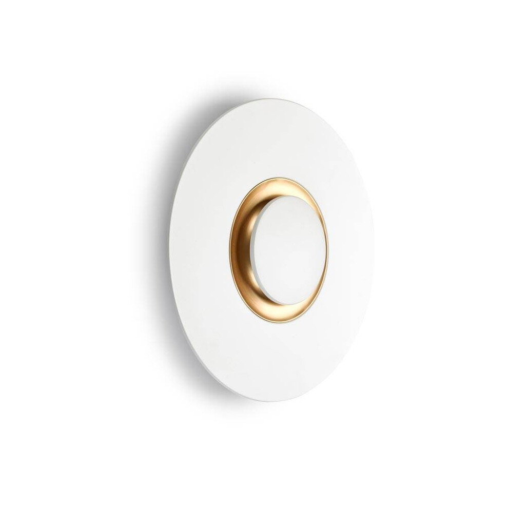 Energizer Leds-C4 Grok - Led Indoor Wall Brass Light/White