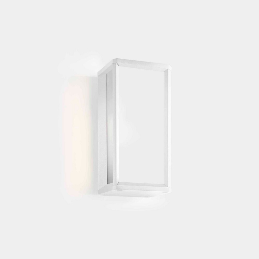 LEDS C4 Skat Mini Outdoor LED Mini Box Wall Lantern White, White IP65 9W 2700K