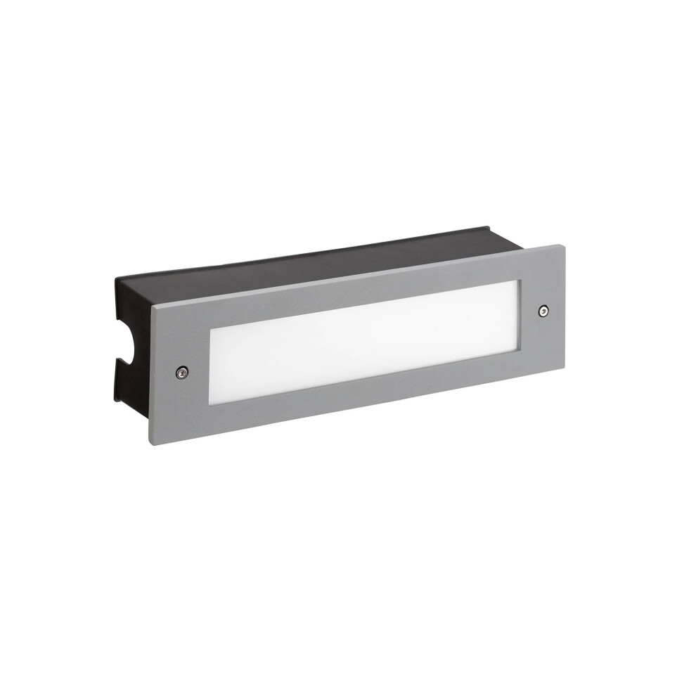 Leds-C4 Micenas - Outdoor LED Recessed Wall Light Grey 29.8cm 1140lm 3000K IP65