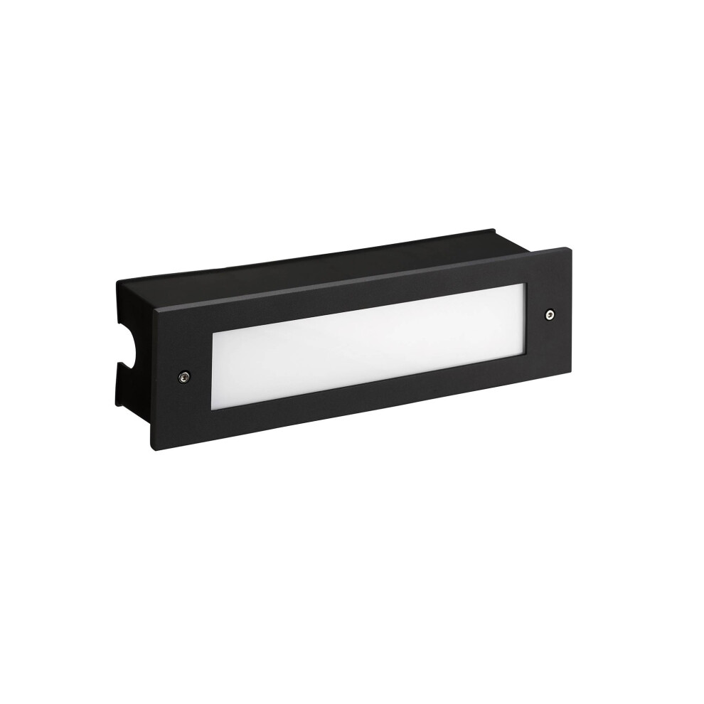 Leds-C4 Micenas - Outdoor LED Recessed Wall Light Black 29.8cm 1140lm 3000K IP65