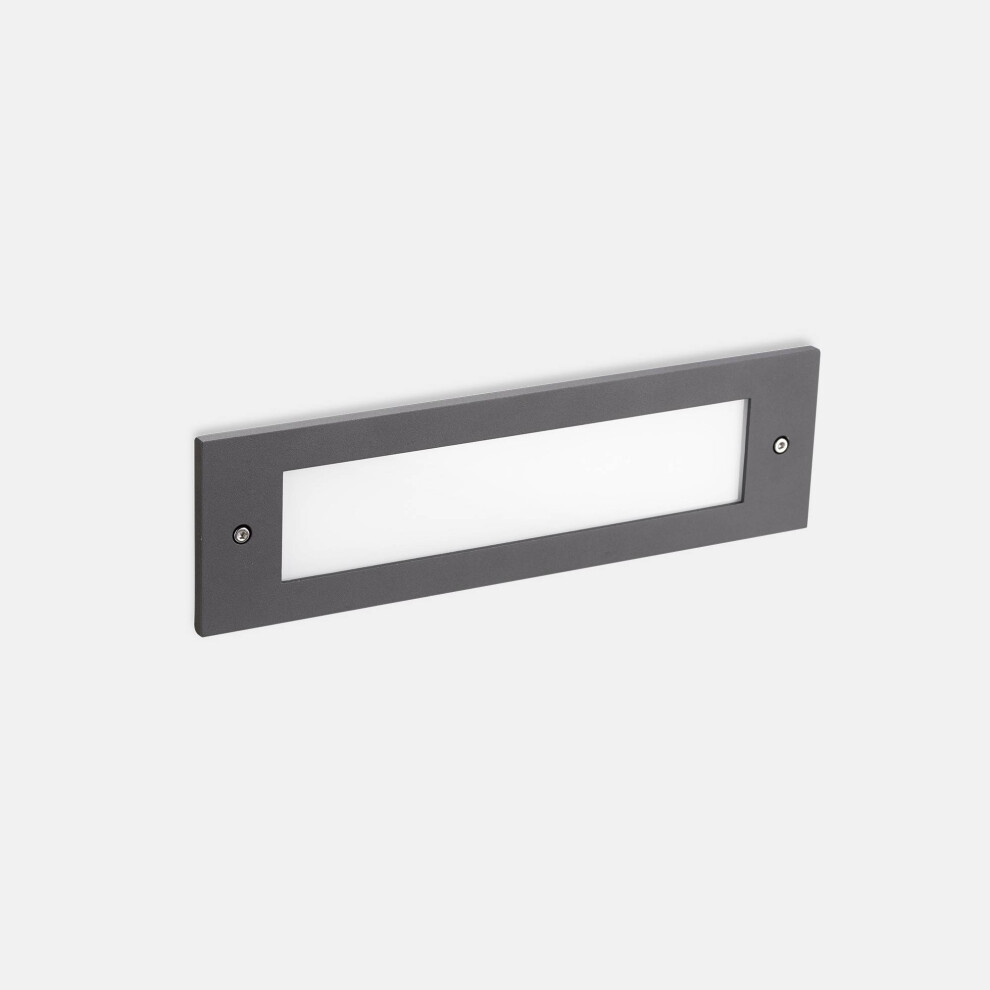 Leds-C4 Micenas - Outdoor LED Recessed Wall Light Dark Grey 29.8cm 1140lm 3000K IP65