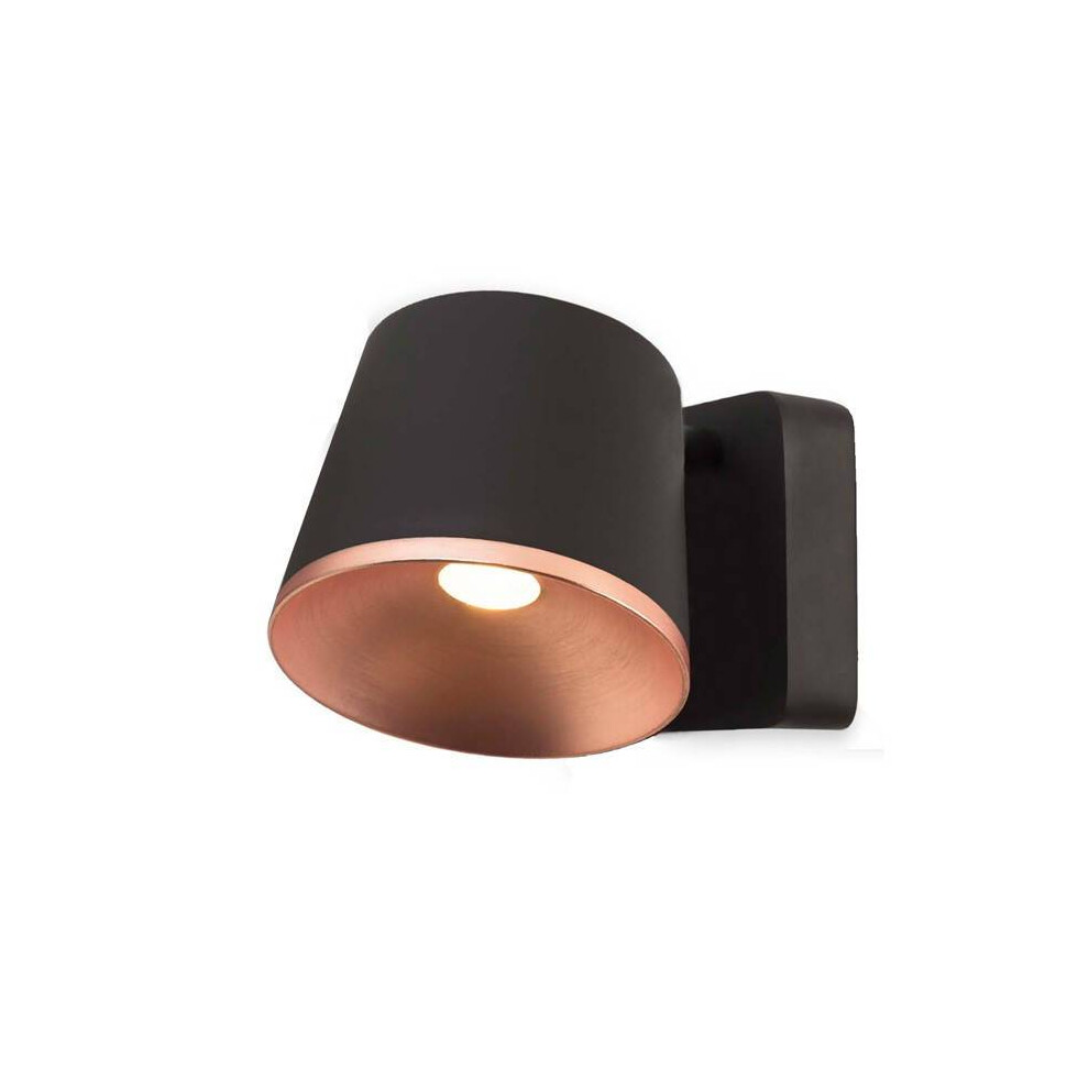 Leds-C4 Drone - Integrated LED Indoor Wall / Ceiling Light Brown, Copper