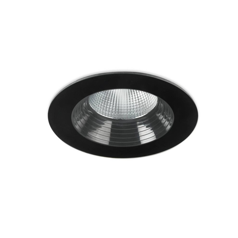 Leds-C4 Dako - Outdoor LED Recessed Downlight Black 8cm 695lm 3000K IP65